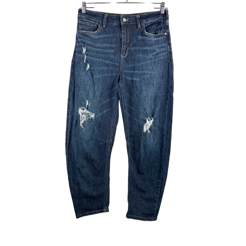 Pilcro bow Boyfriend Jeans 29 Blue Distressed The barrel Relaxed